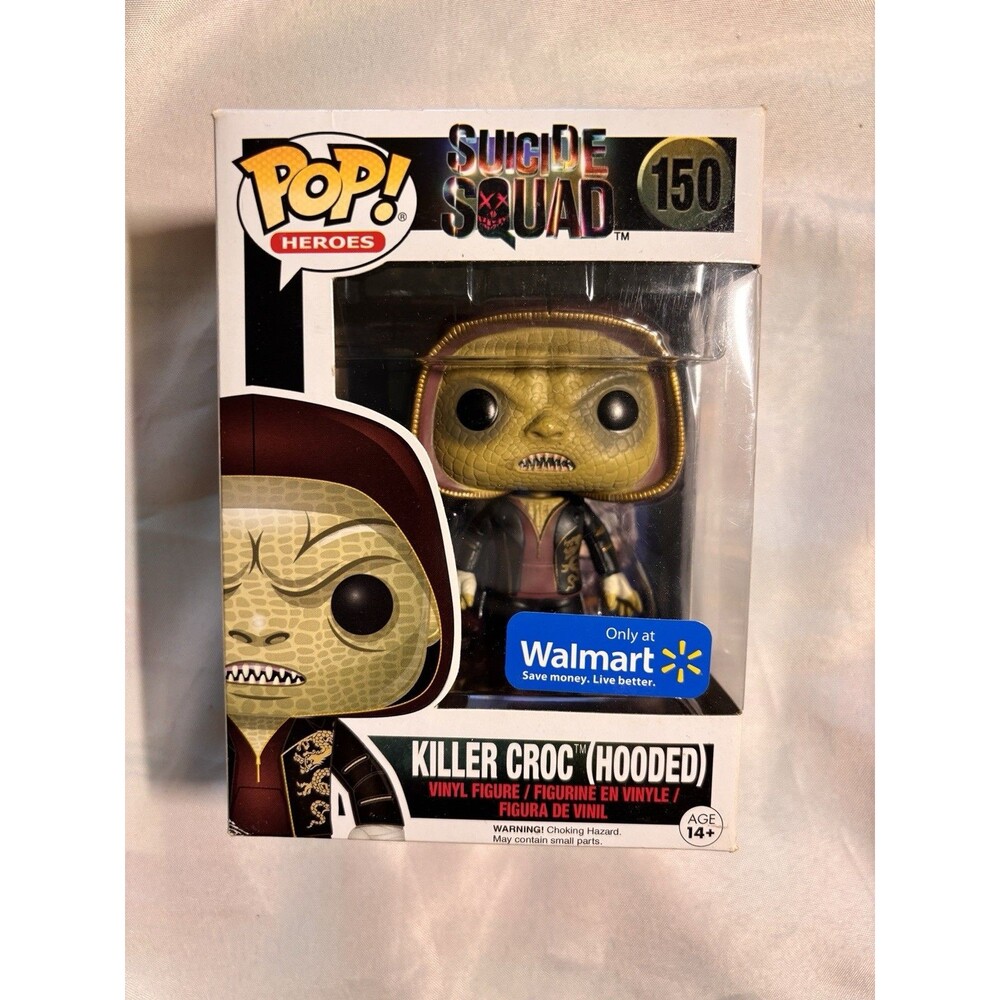 Funko Pop! Vinyl Suicide Squad #150 Killer Croc (Hooded) Walmart Exclusive/Case